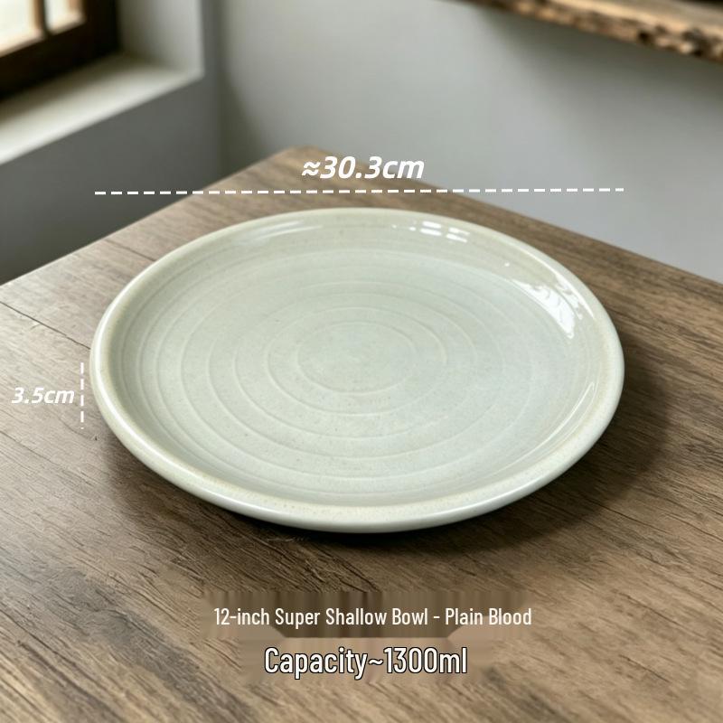 Retro Ceramic Tableware: Earthen Pot with Alcohol Stove for Warming Dishes
