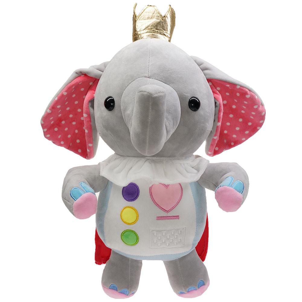 

Cartoon Elephant Plush Toy With Short Pile Material For Kids And Collectors 22cm