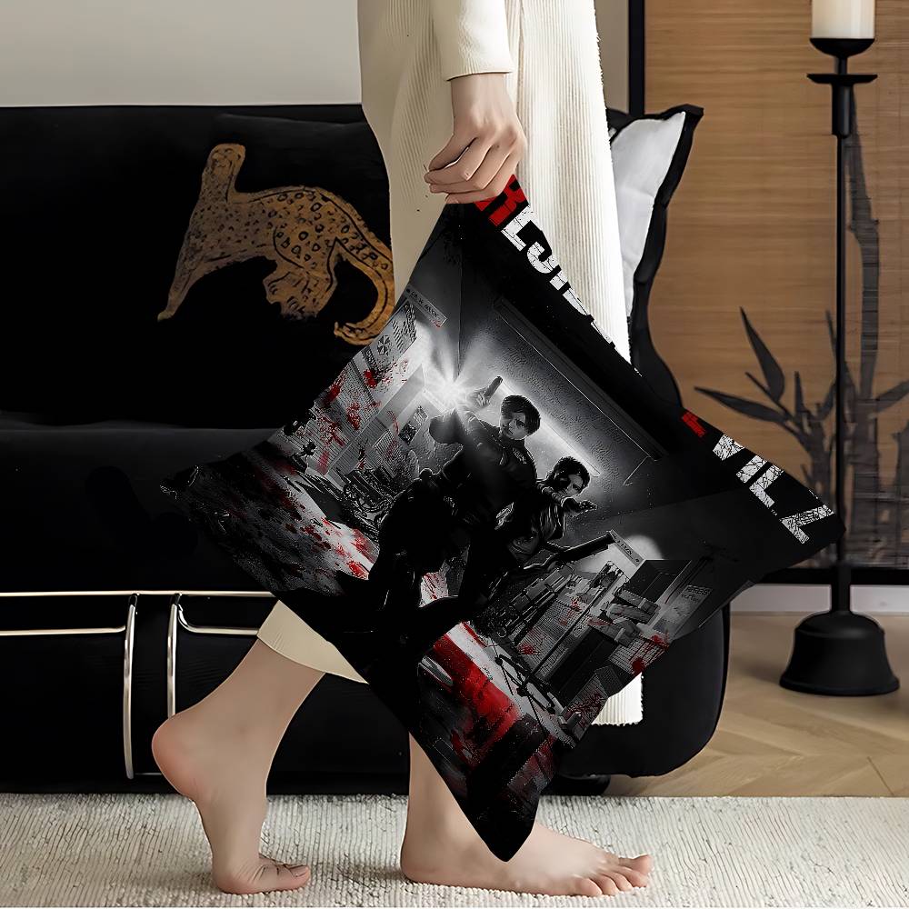 Classic Video Game RResidentsEEvils Pillow Gifts Home Office Furnishings Bedroom Sofa Car Cushion Cover Case 45x45cm