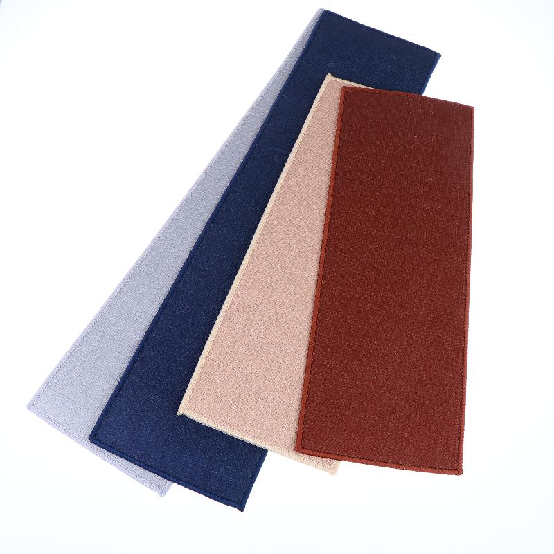 Durable Imitation Linen Stair Treads Non-Slip Water Absorption Floor Mat Noiseproof Washable Home Steps Protective Mat Pets Safe