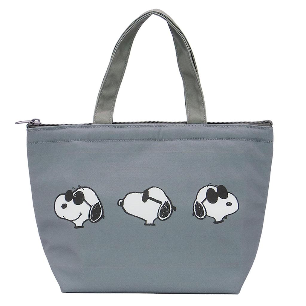 Nakajima Corporation Peanuts Snoopy Gradient Joe Cool Insulated Mini Tote H20 x W30 x D10cm Bag, Gray, 214331-25,
