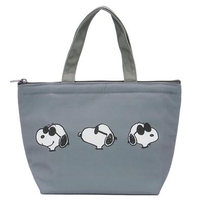 Nakajima Corporation Peanuts Snoopy Gradient Joe Cool Insulated Mini Tote H20 X W30 X D10cm Bag, Gray, 214331-25,