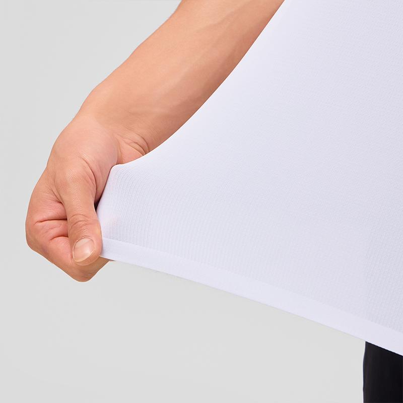 SAUCONY Solid Logo Casual Cool Sun Protection Quick-Dry Short Sleeve Polo Shirt Men Polo Shirts Pearl-White SC2249041B-WT02