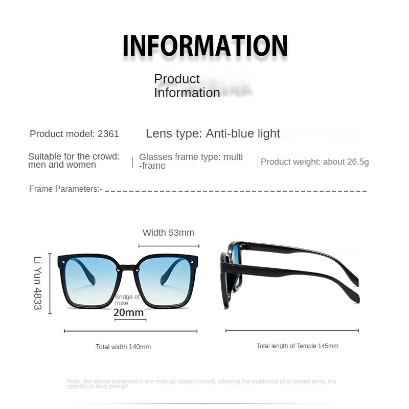 Brand Square Sunglasses Women Men Fashion Classic Sun Glasses Female Male Designer Mirror Outdoors Travel Shades Oculos De Sol