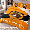Hull City Printed Bedding Set Custom Name Text 1 Duvet Cover 2 Pillowcases For Bedroom