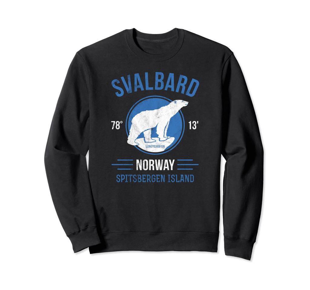 Svalbard Spitzbergen polar bear Longyearbyen Norway polar bear sweatshirt