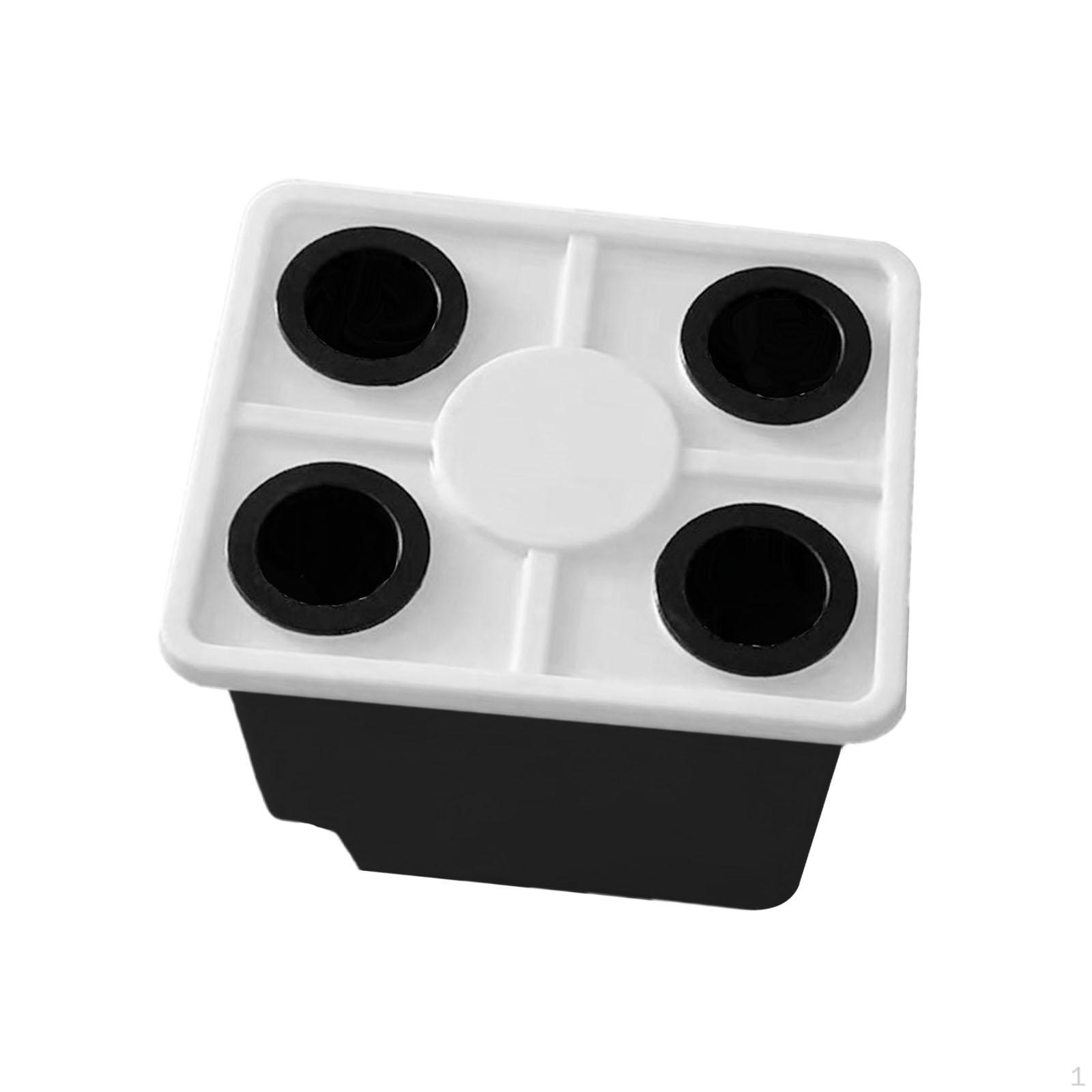 

Ведро глубоководной культуры Многофункциональный поддон s Кашпо для растений для помидоров Теплица Цветы black with4 hole lid