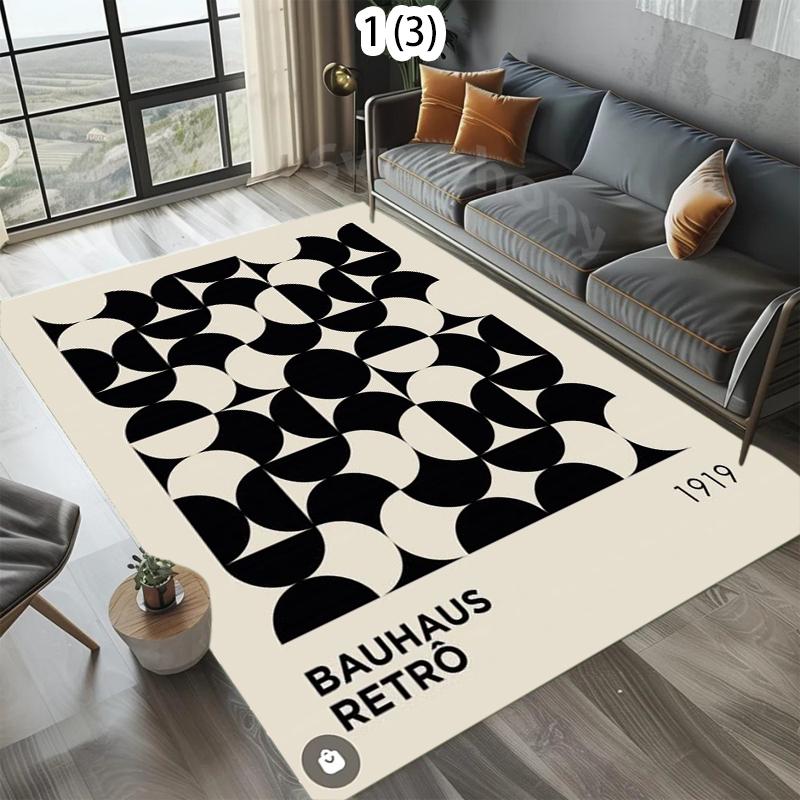 

Modern Art Carpet Mat Rug Home Decoration Living Room Floor Rug Geometric Pattern Minimalist Style Indoor Area Rug Carpet 40x60cm