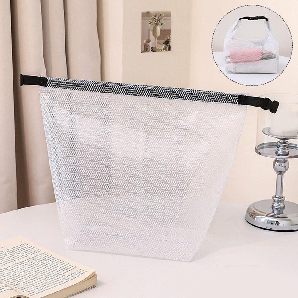 Portable Handle Storage Bags Large Opening Waterproof Toiletry Bag Makeup Organizer Pouch for Travel Fitness Swimming Outdoor