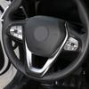 ABS Car Interior Steering Wheel Frame Cover Trim Sticker for BMW 3, 5, 7, 6 Series GT X3 X5 X7 G01 G05 G07 G20 G30 G11 Luxury 2019-2020 (Carbon