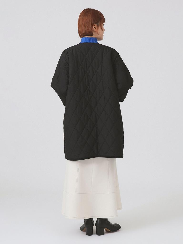 Ray Beams Women's Quilted Reversible Coat, Black 1