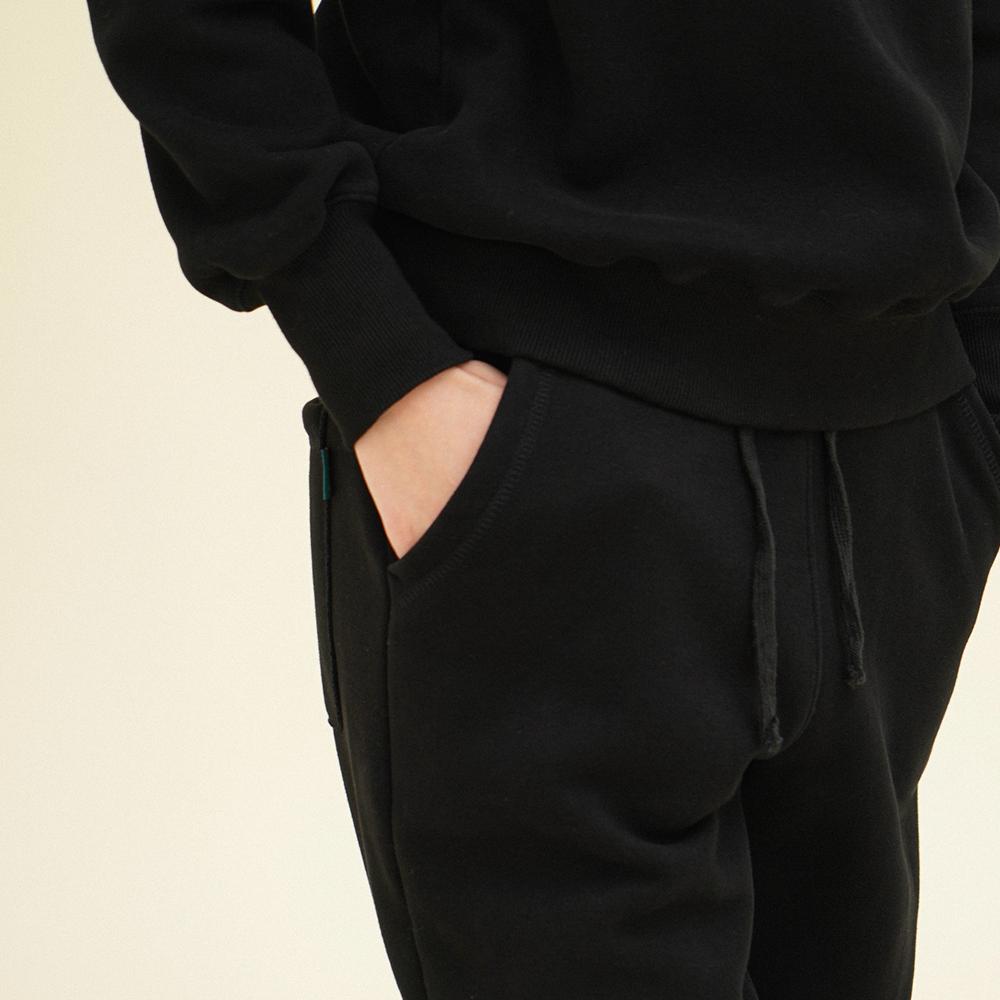 CHIQUITA [Winter 24] Sweatpants (Cotton Napping) Black 244502Sbk