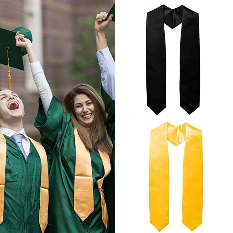 Graduation Stole for Academic Commencements Teens Unisex Plain Choir Stole Lightweight Student College Honor Shawl