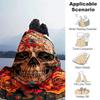 1pc Skull Printing Lightweight Flannel Blanket, Comfortable and Warm Blanket, for Camping Sofa Bed and Couch Office, Gift