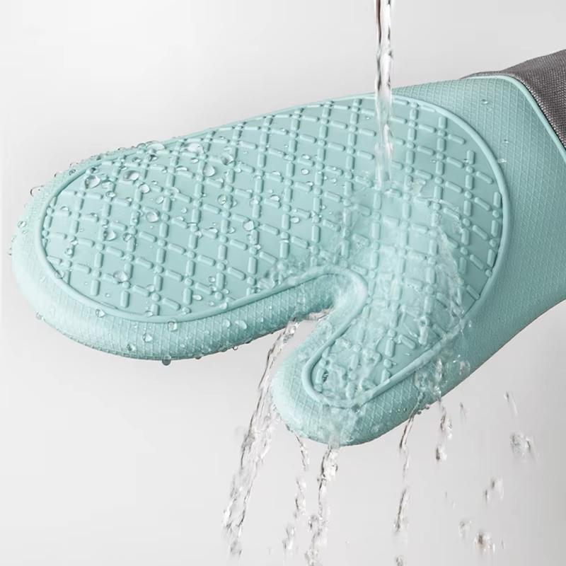 1PC Cute Silicone Kitchen Single Oven Glove Mitts Insulation Heat Resistant Microwave Glove Baking Tools