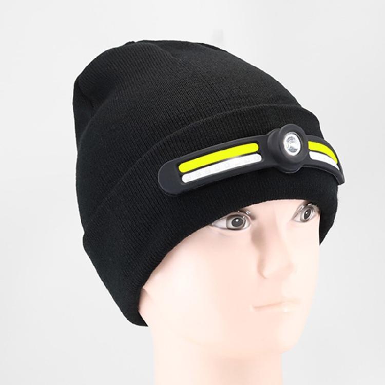 Easy To Clean Removable LED Lamp Knit Hat Rechargeable Outdoor Headlamp Cap For Enthusiasts Night Event And Family Use