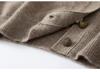 2026 Autumn/Winter Women's 100% Pure Cashmere Round Neck Cardigan Sweater