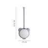 Bear toilet brush wall mounted non perforated bathroom with no dead corners, toilet cleaning brush with cover