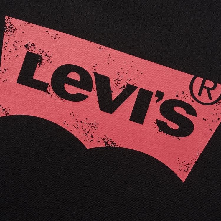Levis Comfortable Casual Loose Fit Round Neck Short Sleeve T-Shirt Men Tops Black 002A0-0001
