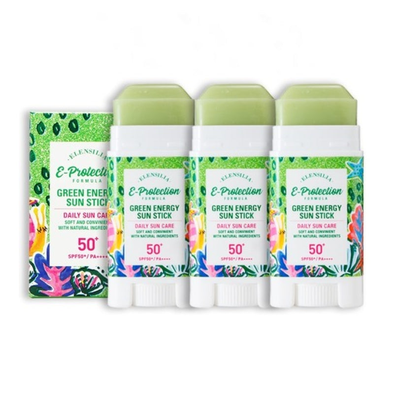 

Elensilia Green Energy Sun Stick SPF50+ PA++++16g*3Pcs/6Pcs