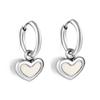 Minimalist Heart-Shaped Shell Earrings Luxury Elegant Stud Earrings Fashion Women Jewelry