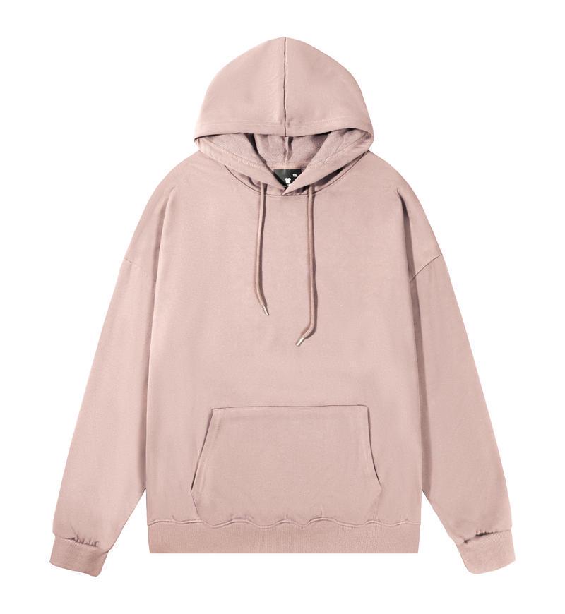 Euro Size Unisex Dropped Shoulder Twill Hooded Sweatshirt - Casual Versatile Style