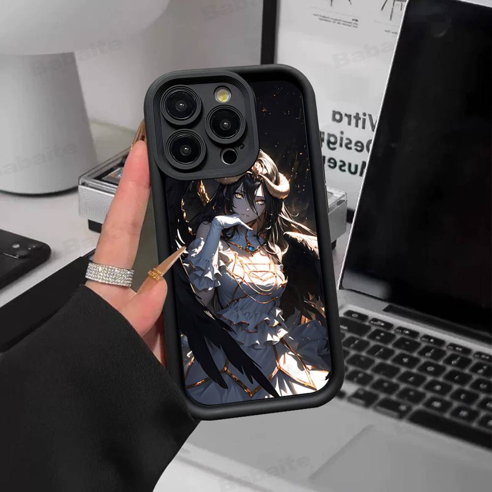 Cartoon Anime A-AlbedoS Phone Case For IPhone 17 16 15 14 13 12 11 Pro Max Plus Silicone Shockproof Case