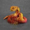 3d Printed Snake Desk Ornament Rotatable Office Realistic Snake Statue Table Decoration Landscape Figurines Accessories