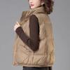 Women's Down Vest Autumn Winter New Style Outerwear White Goose Down Cropped Loose-fit Stylish Thickened Vests