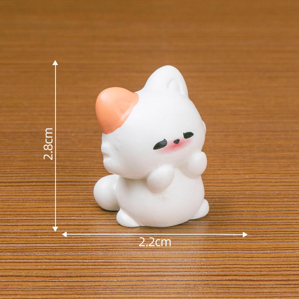 7Pcs/set Cartoon Pet Cat Miniatures Resin Animal Ornaments Fairy Garden Decoration Micro Landscape