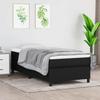 Exclusive House - Black Bed Slat Base and Mattress 80x200 Cm Fabric