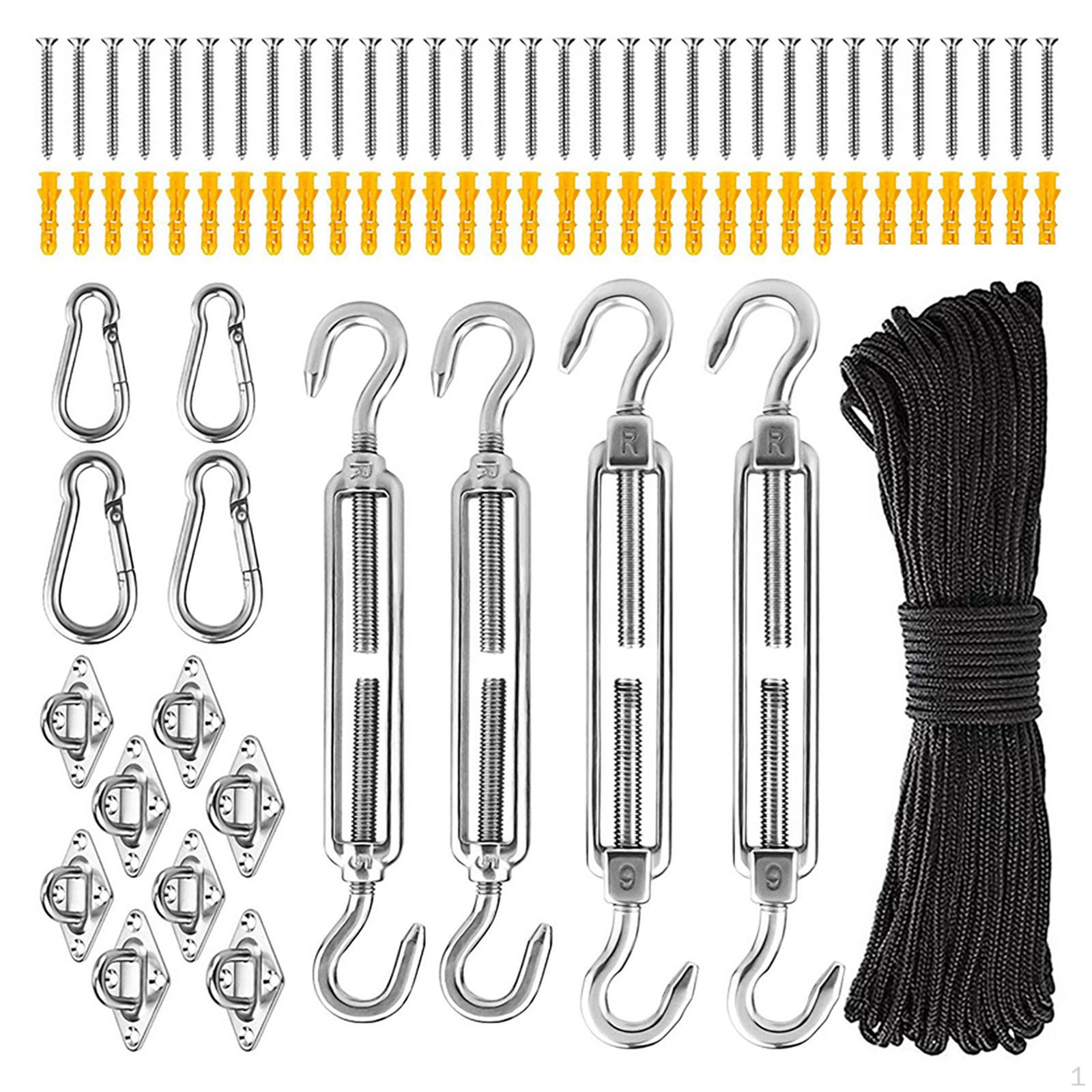 

Sail Hardware Awning Mounting Screws Durable Canopy Installation for Camping Swimming Pool Backyard