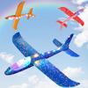 1PC Large Foam Plane Glider Hand Throw Airplane EPP Light Up Flight Glider Outdoor Flying Toy Gifts for Children Boys Girls