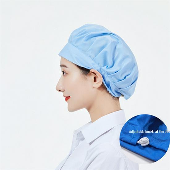 Unisex Verstellbare Atmungsaktive Staubdichte Kappe für Köche und Lebensmittelwerkstätten