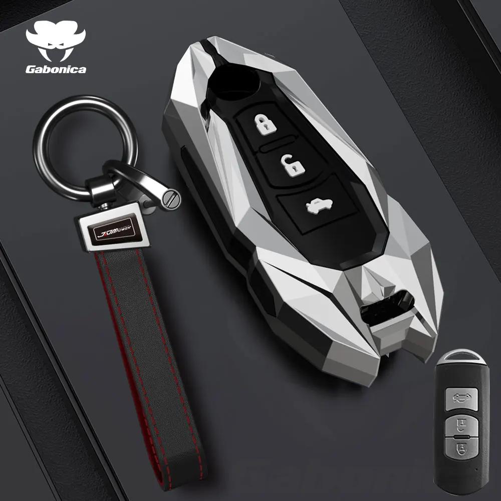 Key Case for Car New 2 3 Buttons Zinc alloy Car Key Fob Case Cover For Mazda 2 3 6 Atenza Axela Demio CX30 CX-4 CX-5 CX5 CX-3 C