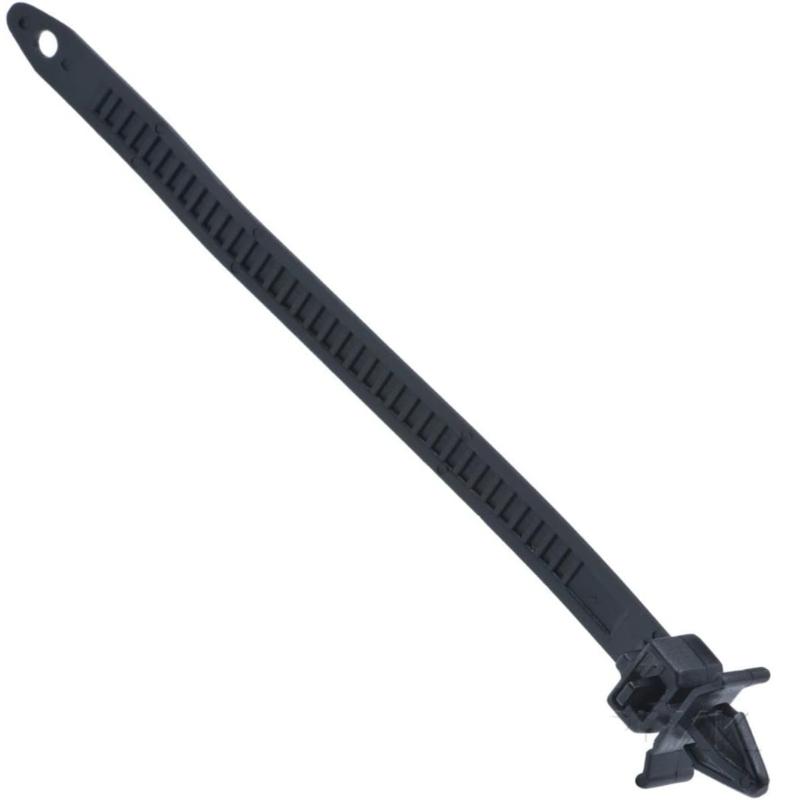 100 sztuk Push Mount Winged Cable Ties Harness Straps Szybkozłączne zarządzanie przewodami do łączenia podwozia i nadwozia samochodu