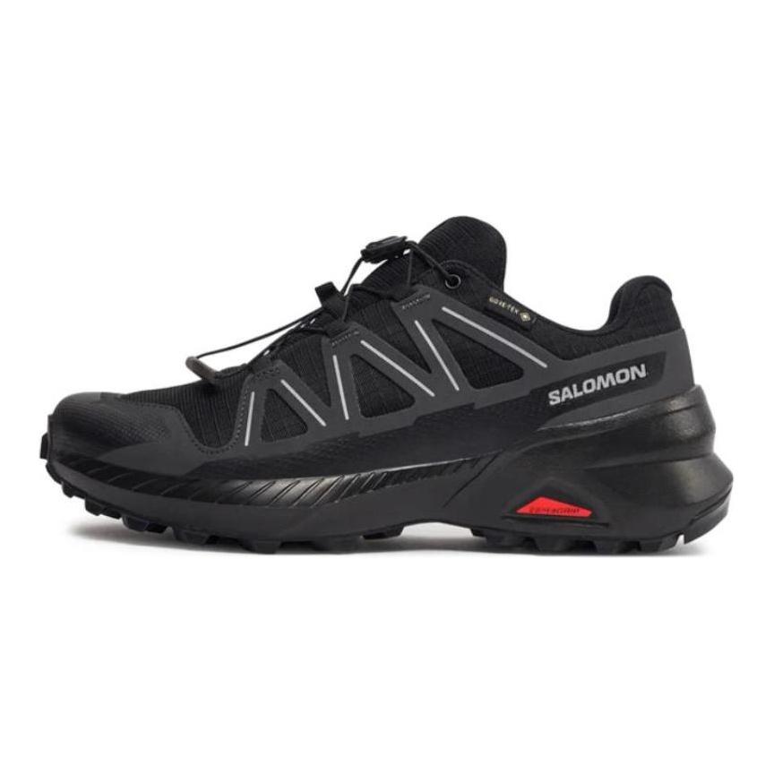 SALOMON Slip Resistant Abrasion Resistant Low Top Running Shoes Women's Black Sneakers L47603500