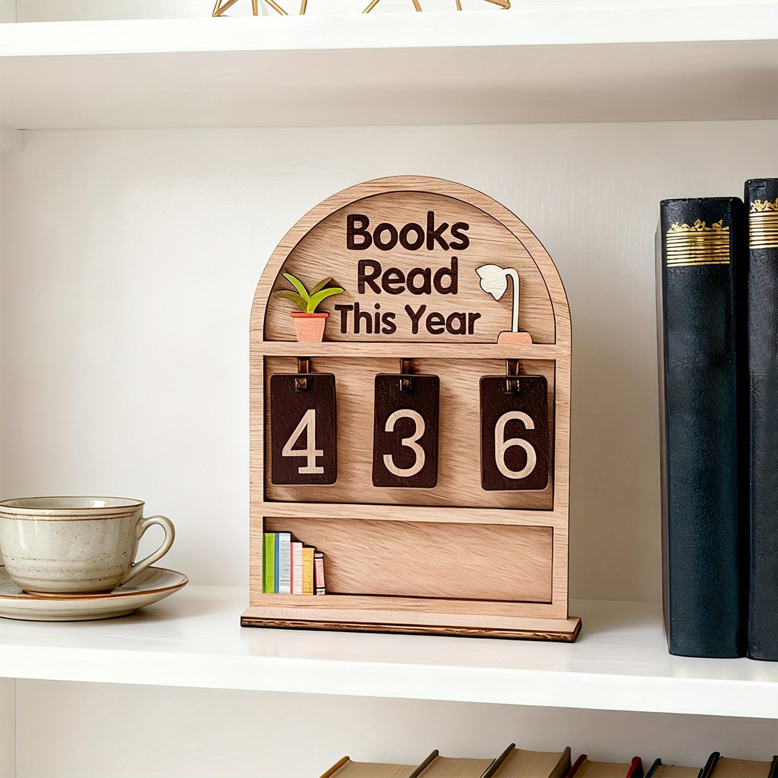 

Wooden Reading Counter, Reading Book, Statistician, Desktop Decoration Gift One Size світло-коричневого кольору