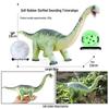 Large Soft Jurassic Dinosaur Toy - Tyrannosaurus Rex, Titanosaur & Brachiosaurus Models for Kids' Cognitive Learning
