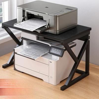 Multi-Tier Desktop File Organizer Shelf Printer Storage Rack Office Book Display Paper Sorter Document Tray