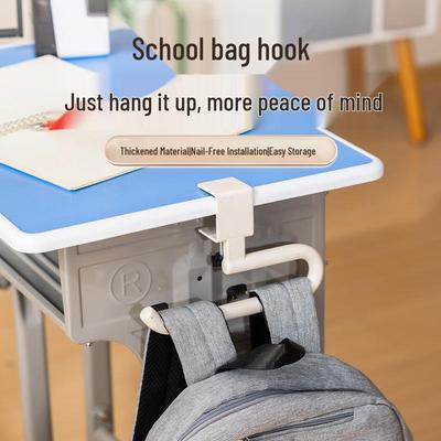 Universal No-Drill Student Backpack Desk Hook – Durable, Load-Bearing, New Model for Office and Classroom Use