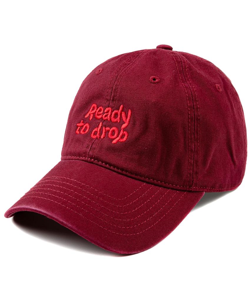 Wig Ready To Drop Washed Ball Cap - Burgundy