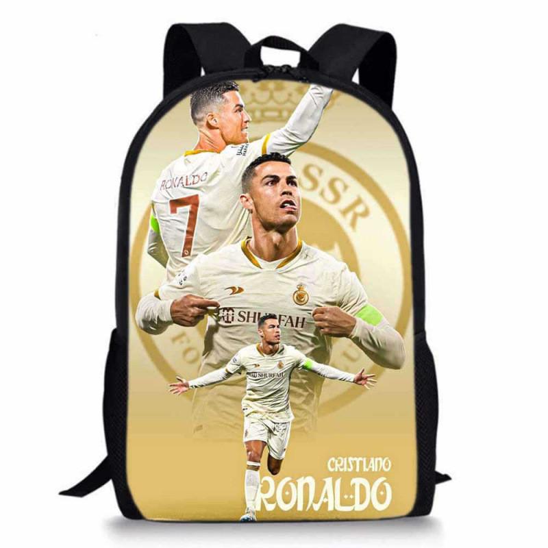 Cristiano Ronaldo Basketball Sports Backpack With Waterproof Polyester For Middle School Students