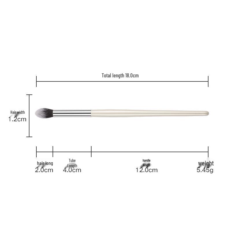

Набор из 5 кистей для макияжа глаз для теней, контуринга носа, растушевки и консилера с мягким ворсом