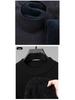 Men's 2024 Fleece-Lined Semi-High Neck Sweater - Warm, Thick Knit Winter Base Shirt
