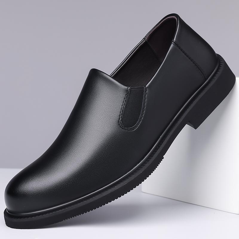 Mote Tykksålede Kontor Formelle Sko Herre Fritidssko Herre Slitesterke Sklisikre Rund Tå Loafers Business Dress Fottøy