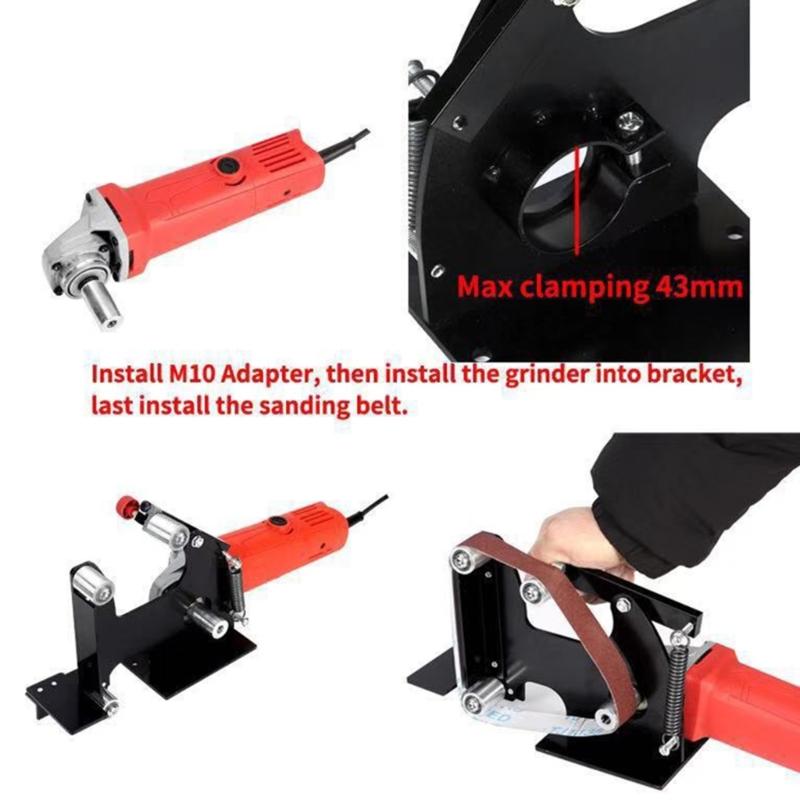 6 Speed Adjustable Cordless Belt Sander 300W Motor and Stainless Steel Construction Ideal for Confined Areas