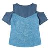 Women's Casual Patchwork Fashion Print Off-Shoulder Top