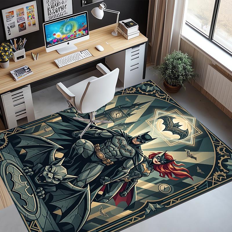 Batman Pattern Rug, Indoor/Outdoor Mat, for Picnic, Gameroom, Bedroom, Office, Living Room, Home Decor Carpet, Birthday Gift