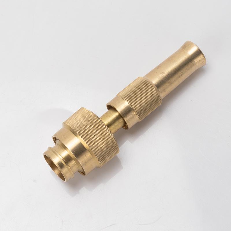 All-Copper Water Gun Nozzle for Garden, Car Wash, & Flowers - 4-Point & 6-Point Direct Injection Gun